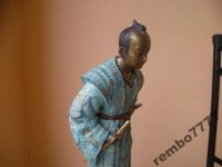 Лот: 5822578. Фото: 3. воин.самурай.бронза.вьетнам.45см... Коллекционирование, моделизм