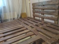 Лот: 12822051. Фото: 2. Кровать лофт(паллет). Мебель для спальни