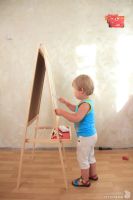 Лот: 3780057. Фото: 2. Мольберт детский, двусторонний. Специализированная мебель