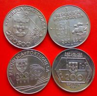 Лот: 5097224. Фото: 2. Португалия 200 эскудо 4 монеты... Монеты