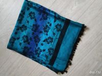 Лот: 15093765. Фото: 2. Палантин цвета морской волны. Женская одежда