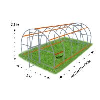 Лот: 20213799. Фото: 2. Теплица "Лучшая" шаг 65 см 3х6... Парники, теплицы