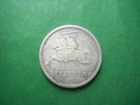 Лот: 23230346. Фото: 2. Литва 5 лит 1936 г. Серебро. Монеты
