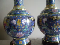 Лот: 16700897. Фото: 5. Вазы клуазоне (пара) 39 см Китай