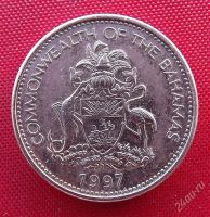 Лот: 2576610. Фото: 2. (№2115/LF) 1 цент 1997 (Багамские... Монеты