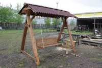 Лот: 9967008. Фото: 6. Дачная качеля / деревянная качеля...