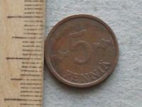 Лот: 16395768. Фото: 2. Монета 5 пенни пять Финляндия... Монеты