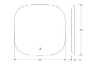Лот: 24643128. Фото: 3. Зеркало с LED-подсветкой DEFESTO... Красноярск