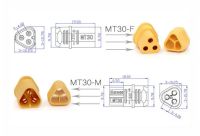 Лот: 25329665. Фото: 2. Разъем MT30 на кабель, DC 500V... Радиодетали  (электронные компоненты)