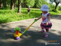 Лот: 16063230. Фото: 2. Каталка музыкальная Пальма с ручкой... Игрушки