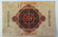 Лот: 25065791. Фото: 2. Германия (Кайзер) 20 марок 1914... Банкноты