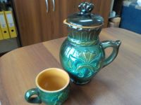 Лот: 15273277. Фото: 5. Керамический набор: кувшин и кружка...