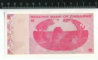 Лот: 19447556. Фото: 2. Зимбабве 10 долларов 2009 год... Банкноты