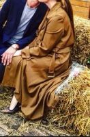 Лот: 11770214. Фото: 2. Плащ-пыльник с отделкой из натуральных... Женская одежда