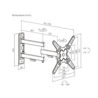 Лот: 25038073. Фото: 8. Кронштейн ITECHmount LCDN723 черный...