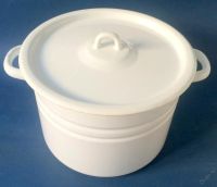 Лот: 5804960. Фото: 2. Кастрюля 8 л эмалированная белая... Посуда, кухонная утварь