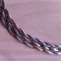 Лот: 5265261. Фото: 2. Серебряная цепь , трех цветная... Ювелирные изделия, бижутерия, часы