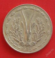 Лот: 1792959. Фото: 2. (№1659) 5 франков КФА 1975 (Западно-Африканские... Монеты