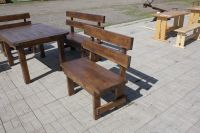 Лот: 7625821. Фото: 3. Деревянный стол с лавками (комплект... Красноярск
