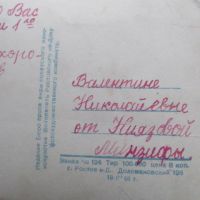 Лот: 25032157. Фото: 3. Открытка Алешникова Лиля 1961... Коллекционирование, моделизм