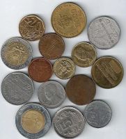 Лот: 15647456. Фото: 2. Иностранные монеты + жетон . Всего... Монеты