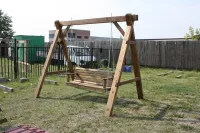 Лот: 9967008. Фото: 13. Дачная качеля / деревянная качеля...