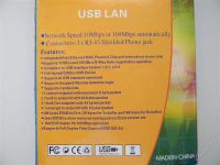 Лот: 654516. Фото: 3. USB Сетевая карта Ethernet 10... Компьютеры, оргтехника, канцтовары