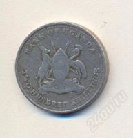 Лот: 2427710. Фото: 2. 200 шиллингов Уганда. Монеты