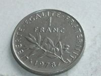 Лот: 8326877. Фото: 6. Монета 1 франк один Франция 1978...