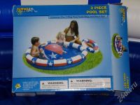 Лот: 321185. Фото: 3. Надувной бассейн детский двухсекционный. Красноярск