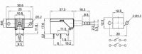 Лот: 19186716. Фото: 2. Кнопка KDC-A10-25T. Радиодетали  (электронные компоненты)