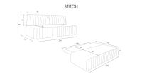 Лот: 23736674. Фото: 8. Прямой диван Stitch