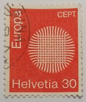 Лот: 25304327. Фото: 2. Марки_Швейцария, 30 Ct.- сентиме... Коллекционирование, моделизм