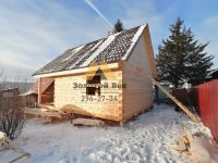 Лот: 16972969. Фото: 9. Дом 6х8 из бруса 150х180 на свайном...
