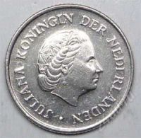Лот: 1436300. Фото: 2. Нидерланды. 25 цент 1975г. Монеты