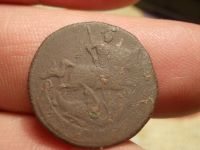 Лот: 15769204. Фото: 7. R-1! Редкая Денга 1757 года( первый...
