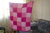 Лот: 6994537. Фото: 2. Плед детский вязаный ручной работы. Дети растут