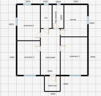 Лот: 15076335. Фото: 5. Дом 9х9 из строганного бруса 180х180...