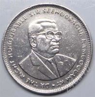 Лот: 1604915. Фото: 2. Маврикий. 1 рупия 1990г. Монеты