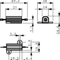 Лот: 15212272. Фото: 2. Проволочный резистор 3.9 kΩ 25... Радиодетали  (электронные компоненты)