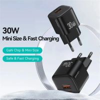 Лот: 25794335. Фото: 3. СЗУ USAMS US-CC263 1A1C 30W GaN... Смартфоны, связь, навигация