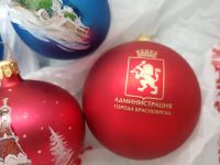 Лот: 11601192. Фото: 3. новогодние шары с администрации... Коллекционирование, моделизм