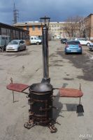 Лот: 6573755. Фото: 2. Печь под казан с двумя боковыми... Для дачи, дома, огорода, бани, парка