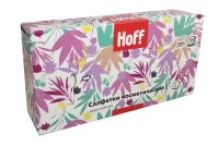 Лот: 23949765. Фото: 2. Салфетки двухслойные HOFF косметические. Хозтовары