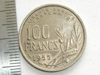 Лот: 10713542. Фото: 4. Монета 100 франк сто Франция 1955... Красноярск