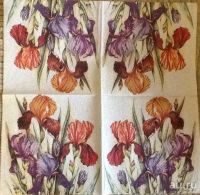 Лот: 9396523. Фото: 2. Салфетка для декупажа. Ирис. Ручная работа