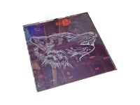 Лот: 4711785. Фото: 5. Волк. гравировка на стекле. ручная...