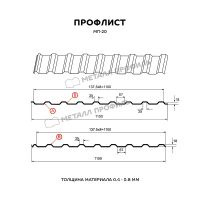Лот: 22694561. Фото: 2. Кровельный профлист 0,4мм МП20... Строительные материалы