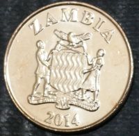 Лот: 15145924. Фото: 2. Экзотика с рубля (21114) Замбия. Монеты