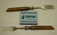 Лот: 11191250. Фото: 3. Вилочки десертные старинные 2... Коллекционирование, моделизм